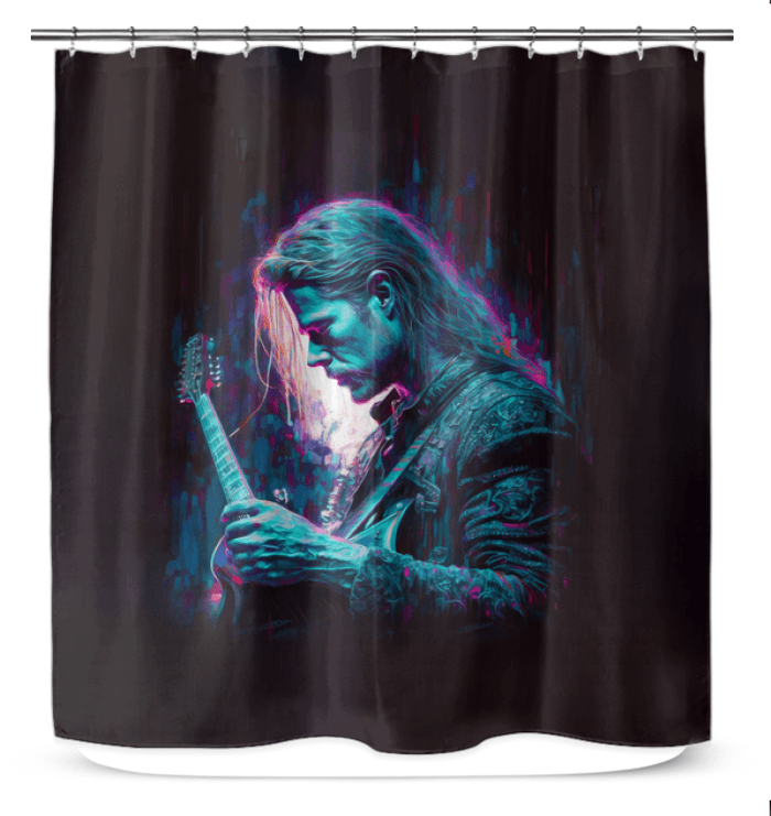 Durable NS-814 shower curtain featuring a chic and modern design.