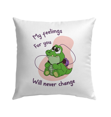 My Feelings Will Never Change Outdoor Pillow