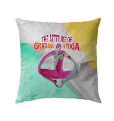 Lotus Pose Serenity Outdoor Pillow