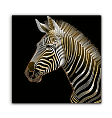 Sunset Silhouette Zebra Canvas - Beyond T-shirts