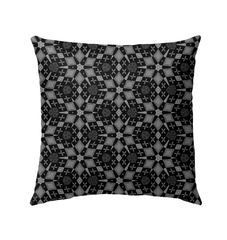 Tranquil Garden Kaleidoscope Outdoor Pillow