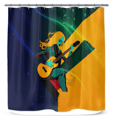 Melodic Couture Bathroom Curtain - Beyond T-shirts
