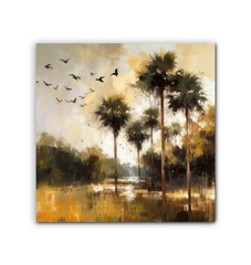 Forest Reflections Landscape Wrapped Canvas