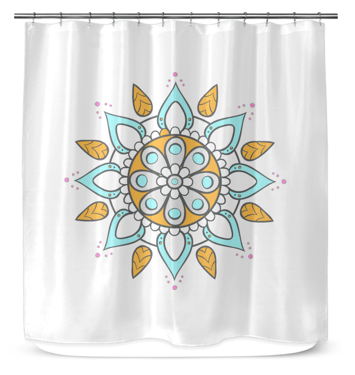 Zen Mandala Stone Texture Shower Curtain - Beyond T-shirts