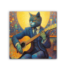 Purrfectly Cozy Cat Wrapped Canvas