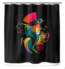 Lion's Pride Sunset Shower Curtain - Beyond T-shirts