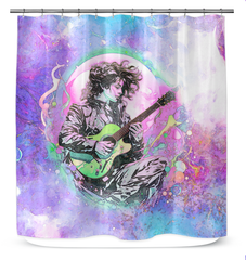 Melodic Mosaic Shower Curtain