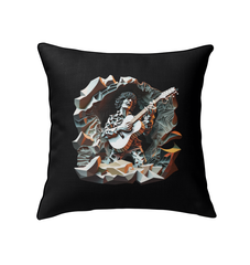 Decorative indoor pillow with mythical creatures and lore for cozy ambiance