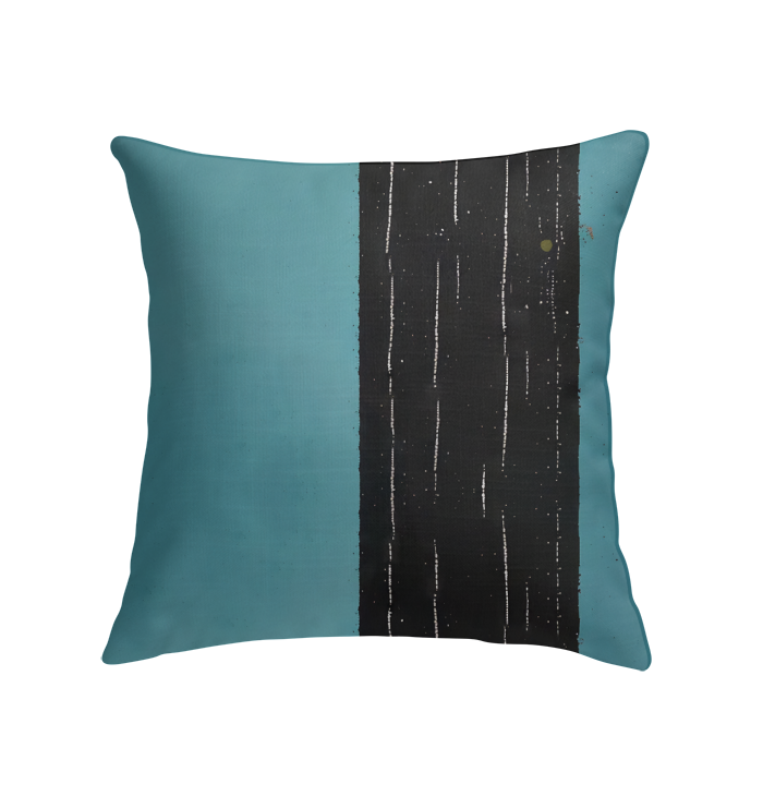 Close-up of Petal Pixies pillow design with vibrant colors