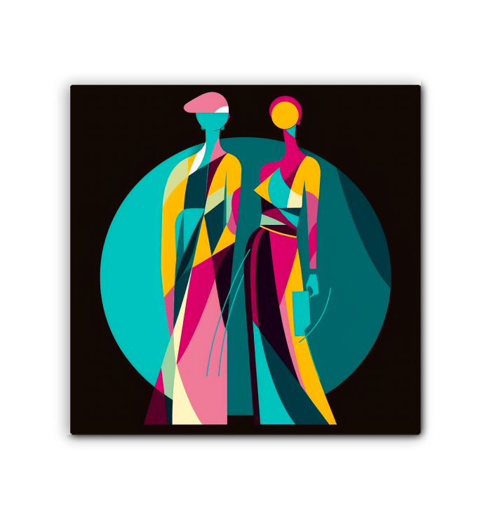 Vibrant Vogue Runway Canvas Print - Beyond T-shirts