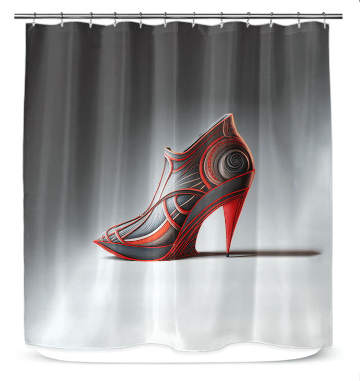 CelestialSole Futuristic Shoe Shower Curtain - Beyond T-shirts