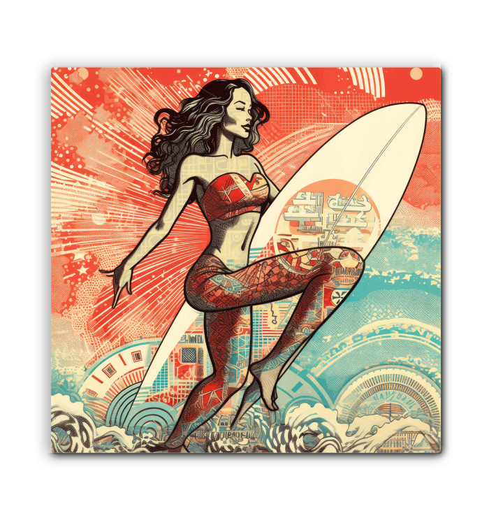 Wave Rider's Dream Canvas Print - Beyond T-shirts