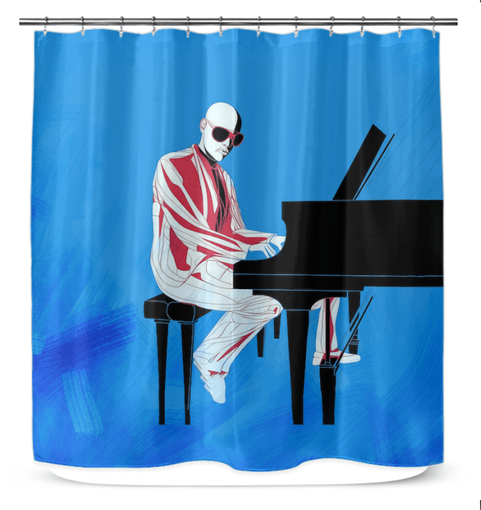 Fashion Fusion Showcase Shower Curtain - Beyond T-shirts