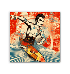 Oceanic Dreams Surfing Canvas Art - Beyond T-shirts