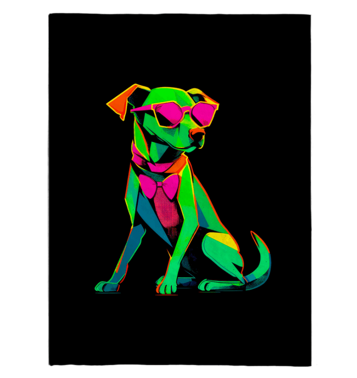 Doggy Harmony In Nature Sherpa Blanket - Beyond T-shirts