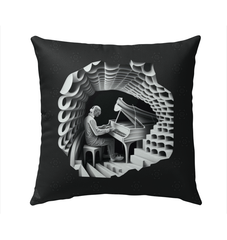 Blues Bask Outdoor Pillow