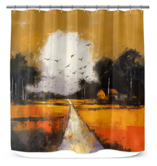 Desert Dreams Landscape Shower Curtain