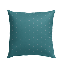 Monochrome Waves Outdoor Pillow