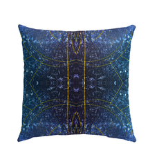 Close-up of Urban Luxe Beyond Style Outdoor Pillow with elegant patterns.