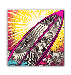 Surfing 5 35 Canvas showcasing vibrant wave patterns