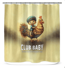 cb6-25 waterproof shower curtain in elegant pattern design