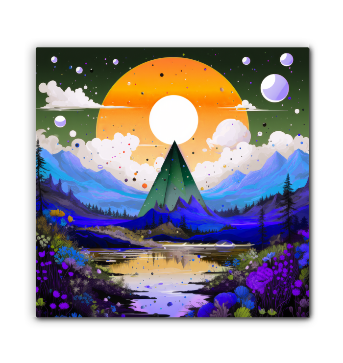 Enchanting Estuary Elegance River Landscape Canvas