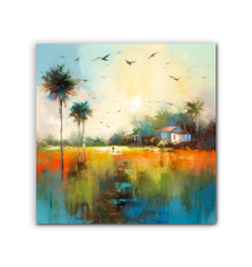 Desert Mirage Landscape Canvas Decor