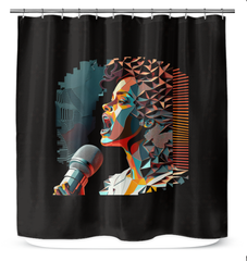 Electro Echo Shower Curtain