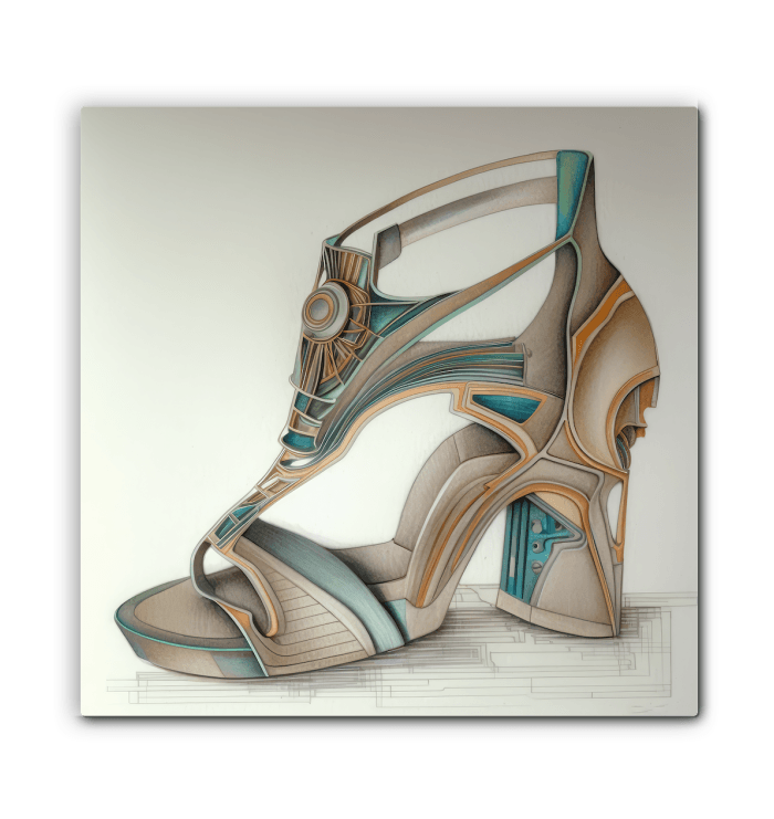 Designs from Beyond - Futuristic Shoe Canvas - Beyond T-shirts