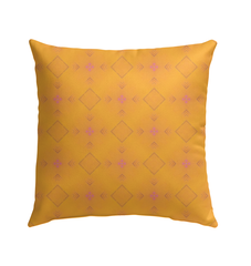 Weather-resistant outdoor pillow featuring a vibrant meadow design.