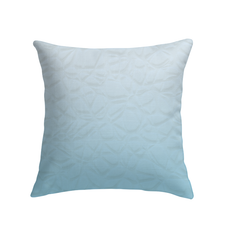 Close-up of Sakura Serenity Indoor Pillow showcasing detailed floral embroidery.