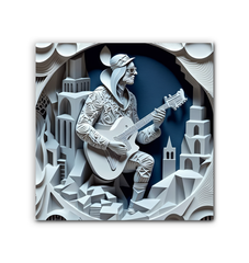 Sonic Spectrum Wrapped Canvas