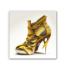 Unveiling Futurism: Shoe Inspired Canvas Art - Beyond T-shirts