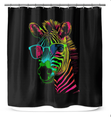 Zebra Harmony Abstract Shower Curtains - Beyond T-shirts