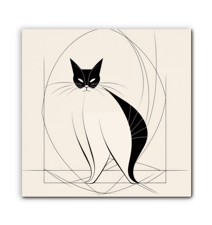 Graceful Cat Ballet Pose Canvas - Beyond T-shirts