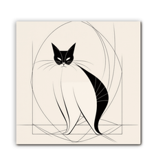 Graceful Cat Ballet Pose Canvas - Beyond T-shirts