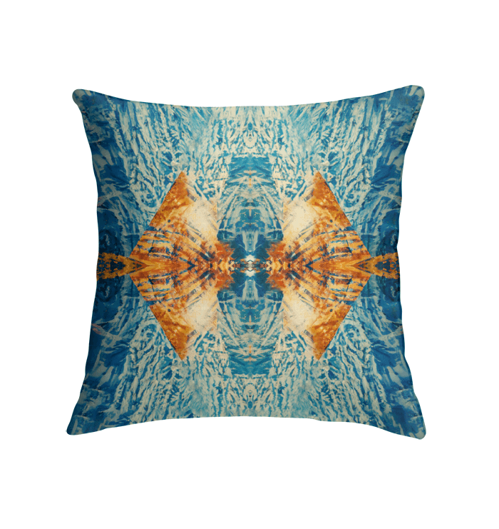 Elegant indoor pillow featuring the Surfing 5 08 pattern, perfect for enhancing your home decor with a surfing theme.