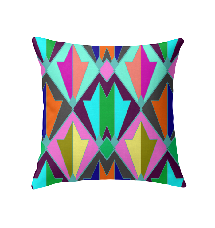 Close-up of Whispering Vines Pillow's elegant vine design