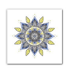 Mandala Bloom Stained Glass Panel - Beyond T-shirts