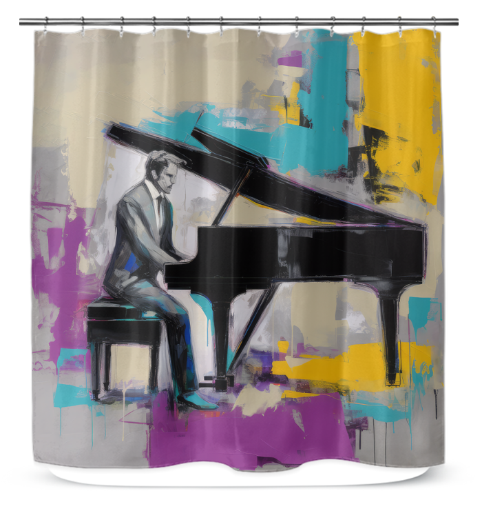 Elegant Abstraction Shower Curtain