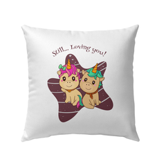 Still Loving You Outdoor Pillow