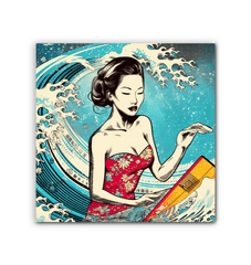 Surfing Majesty Canvas Print - Beyond T-shirts