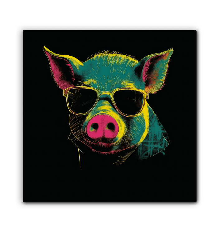 Cheerful Barnyard Friend Canvas - Beyond T-shirts