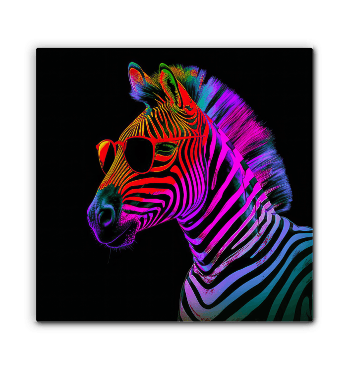 Zebra Harmony Canvas Print - Beyond T-shirts