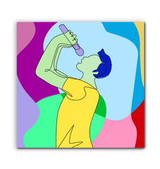 Singing Guy1 Wrapped Canvas - Beyond T-shirts