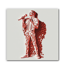 Flamenco Fire Wrapped Canvas