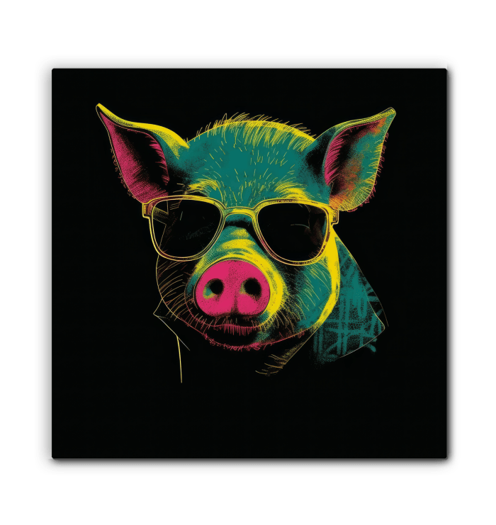 Cheerful Barnyard Friend Canvas - Beyond T-shirts