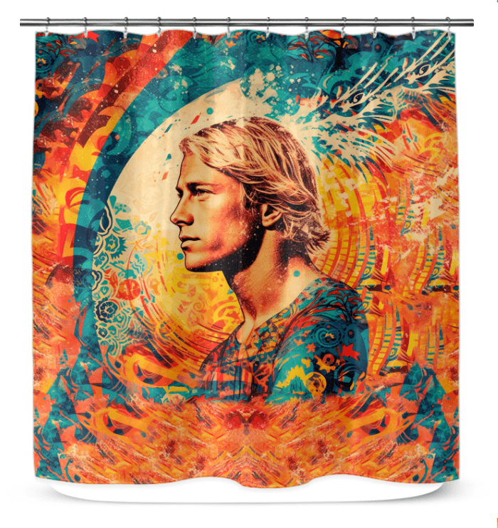 Surfing Joy Shower Curtain - Beyond T-shirts