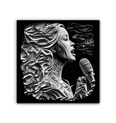 Vibrant Vocals Wrapped Canvas