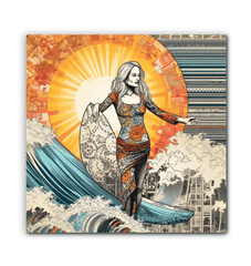 Surfing Adventure Canvas Print - Beyond T-shirts